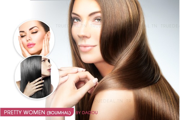 Kératine + Coupe + Brushing + Epilation visage, sourcils