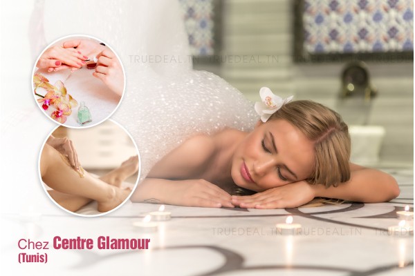 Hammam + Gommage + Epilation jambes complètes, bras complètes, aisselles, dos, ventre, maillot intégrale, visage, sourcils + Brushing + Soin des mains + Pose vernis