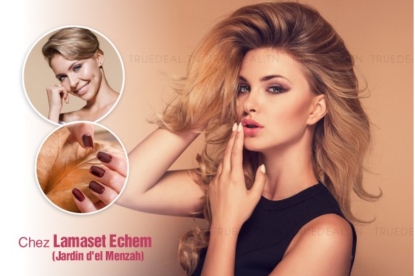 Coloration+Coupe+Brushing+Epilation visage+Epilation sourcils+Pose vernis permanent