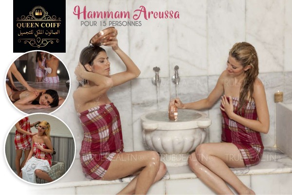 Hammam aroussa pour 15 personnes: hammam+Gommage+Enveloppement Henna+Massage humide