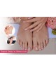 Soin des mains + Soin des pieds + 2 poses vernis permanent+ Epilation visage+ Epilation sourcils+Brushing