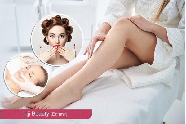 Epilation Corps Complet+ Visage (cire)+Coupe+Brushing+Soin des mains+Pose vernis