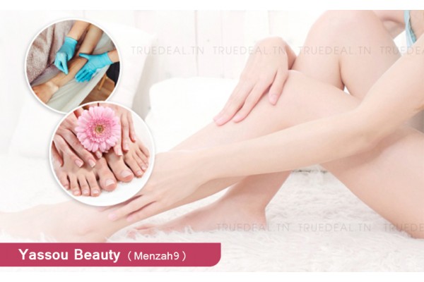 Soin des mains+Soin des pieds+Pose vernis permanent +Epilation jambes+Epilation bras+Aisselles+Visage+Sourcils