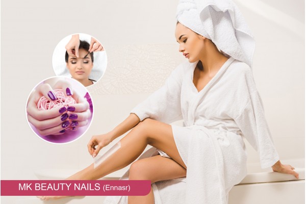 Epilation jambes, bras , aisselles, visage, sourcils +soin des mains ou pieds+Pose vernis permanent