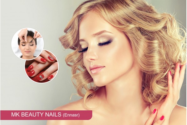 Coloration + Méches + Coupe + Brushing + Epilation visage, sourcils+Pose vernis permanent