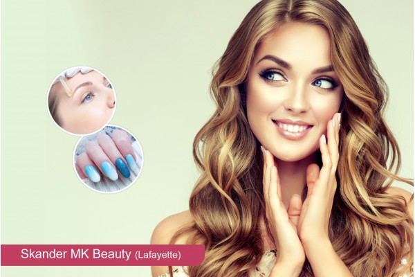 Coloration + Mèches + Coupe + Brushing + Epilation Visage, Sourcils, Bras + Pose Vernis Permanent