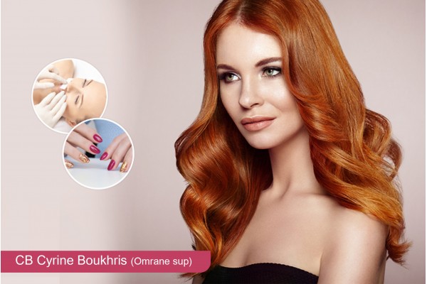 Coloration + Coupe + Brushing + Epilation visage + Epilation Sourcils + Pose Vernis Permanent