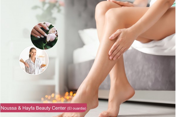 Epilation jambes complètes, bras complètes, aisselles, visage+Brushing+Pose vernis