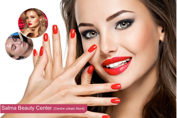 Coupe + Brushing + Epilation Visage + Epilation Sourcils+ Soin des Mains + Pose Vernis Permanent