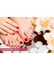 Soin des mains+Soin des pieds+2 Poses Vernis Permanent+Epilation Visage+Epilation Sourcils+Brushing