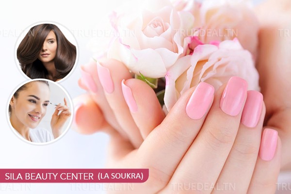 Faux ongles capsules + Gel + Pose vernis permanent + Epilation Visage+ Epilation Sourcils+ Brushing