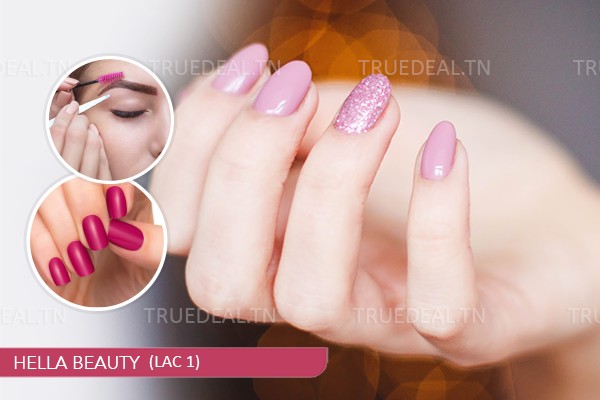 Soin Des Mains + Capsules + Gel + Pose Vernis Permanent + Design + Epilation Visage, Sourcils