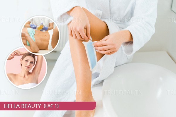 Epilation Jambes Complètes+Epilation Bras Complètes+ Aisselles+ Dos+ Ventre+ Visage+Brushing