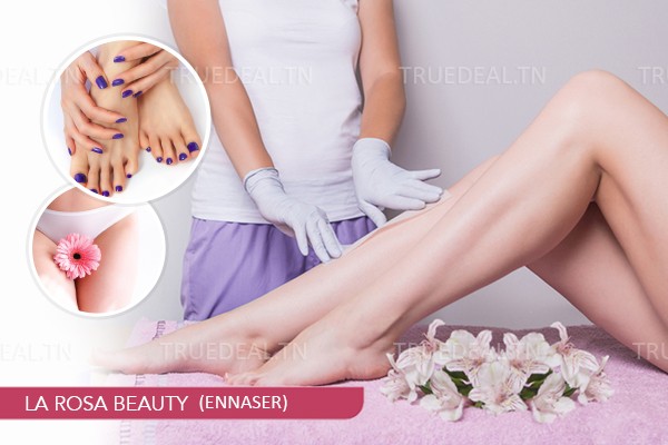 Epilation Visage+ Sourcils+ Jambes + Bras + Aisselles+Maillot intégral+Soin des mains+ Pose vernis permanent