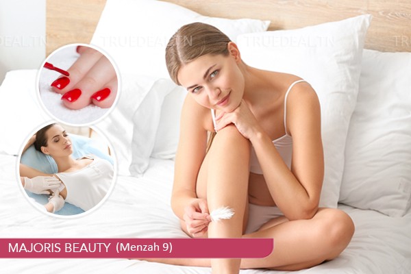 Epilation Jambes+Epilation Bras+Epilation Aisselles+Dos+Ventre+Soin Capillaire+ Brushing + Pose Vernis Permanent