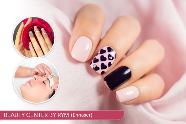 Soin des Mains + Capsule + Gel + Pose Vernis Permanent + Design + Epilation visage + Epilation Sourcils.