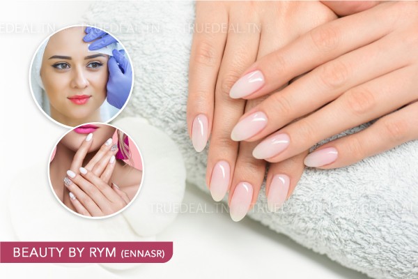 Gel + Capsules + Pose Vernis Permanent + Design + Epilation Visage + Sourcils