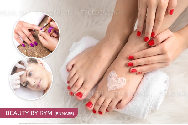 Soins Mains + Soins Pieds + 2 Pose Vernis Permanent + Epilation Visage + Sourcils