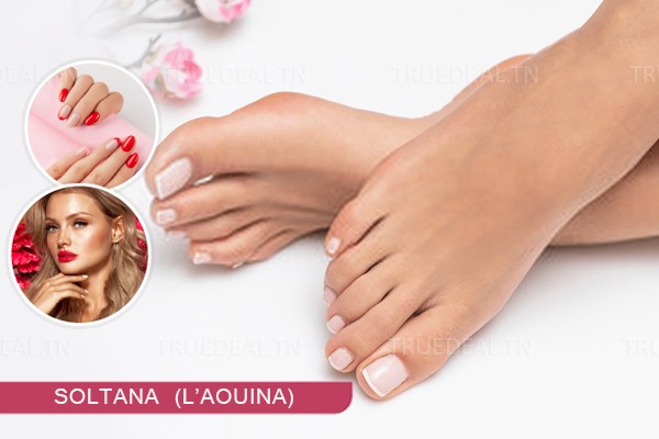 Soin des Mains + Soin des Pieds + 2 Poses vernis permanent + Epilation visage + Epilation Sourcils+ Brushing