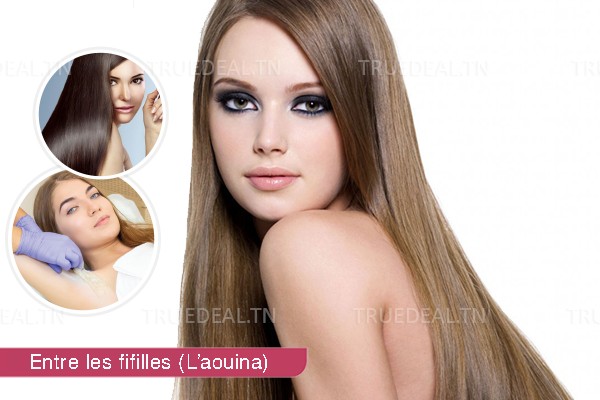 Kératine Bio + Coupe des pointes + Brushing + Epilation Visage + Sourcils + 2 Poses Vernis Permanent