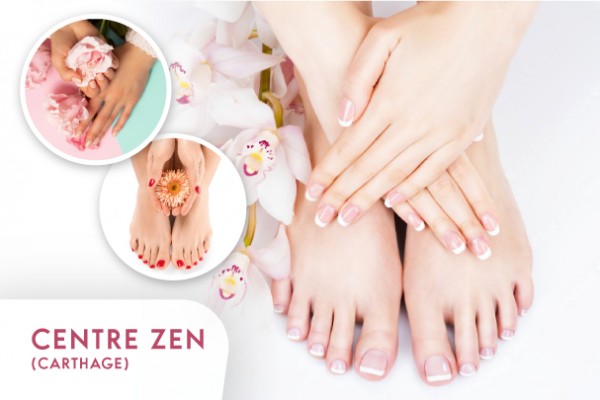Soin Des Mains + Soin Des Pieds + 2 Poses Vernis Permanent + Brushing
