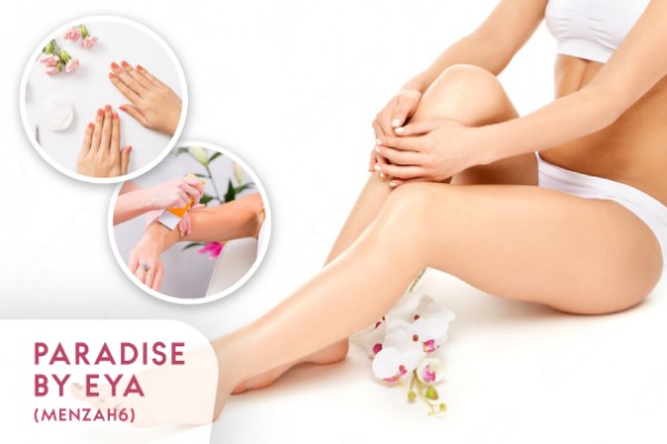 Epilation Jambes Complètes+ Epilation Bras Complètes+ Epilation Sourcils + Epilation Lèvres+Pose vernis permanent