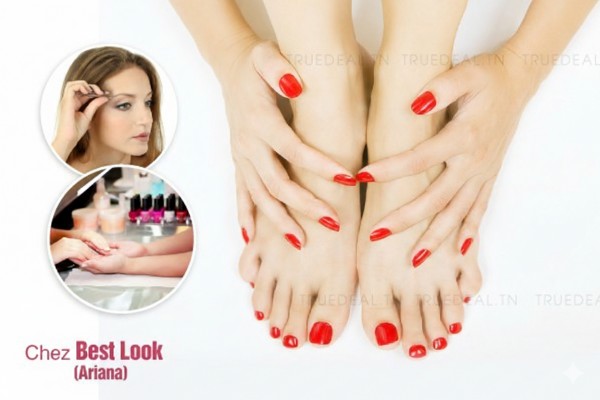 Soin des mains + Soin des pieds + 2 poses permanent